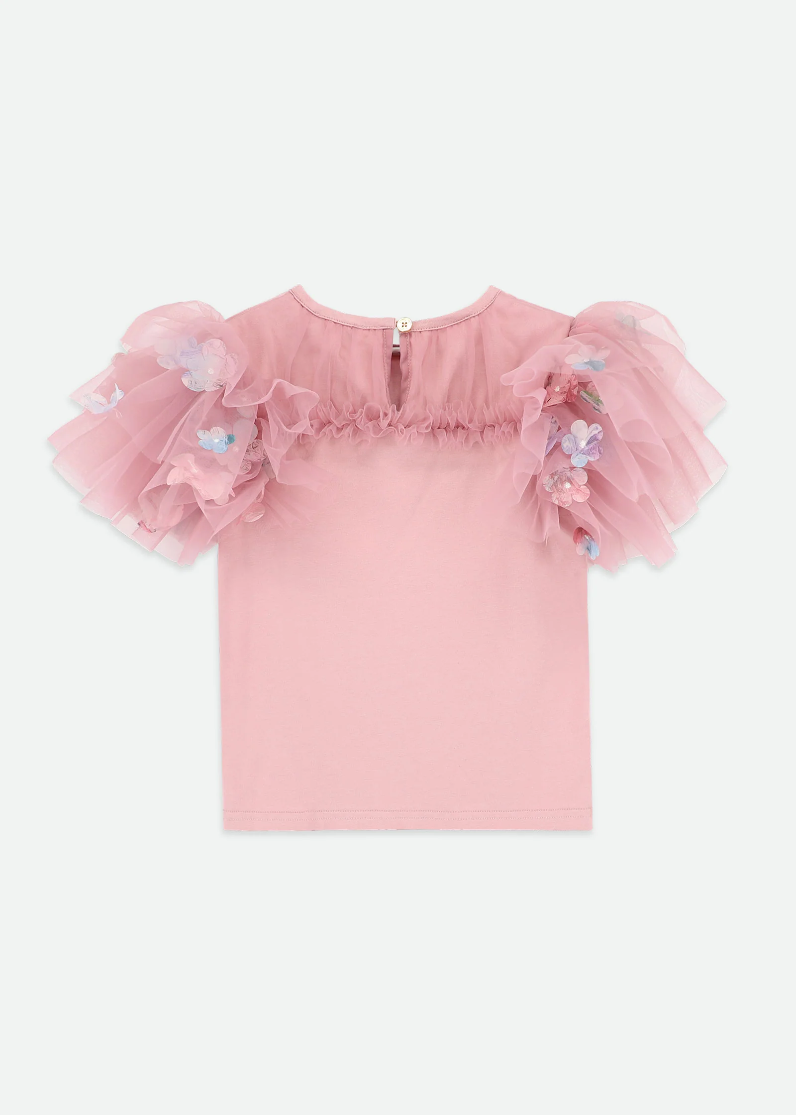 Ariana Petal Sleeve Top Lilac Rose - Image 5