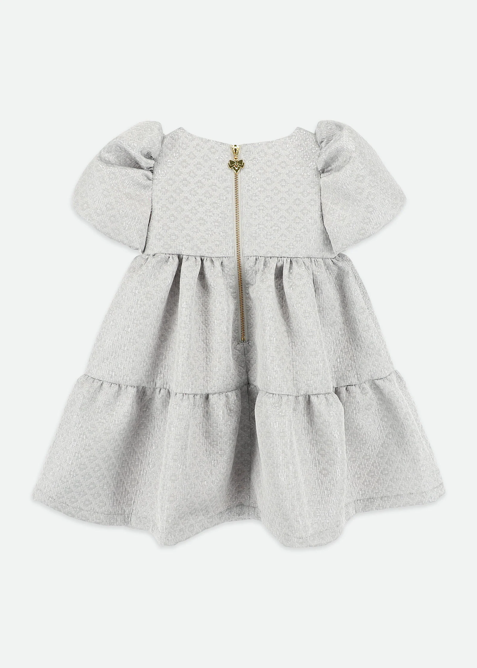 Charmaine Jacquard Dress Platinum - Image 5