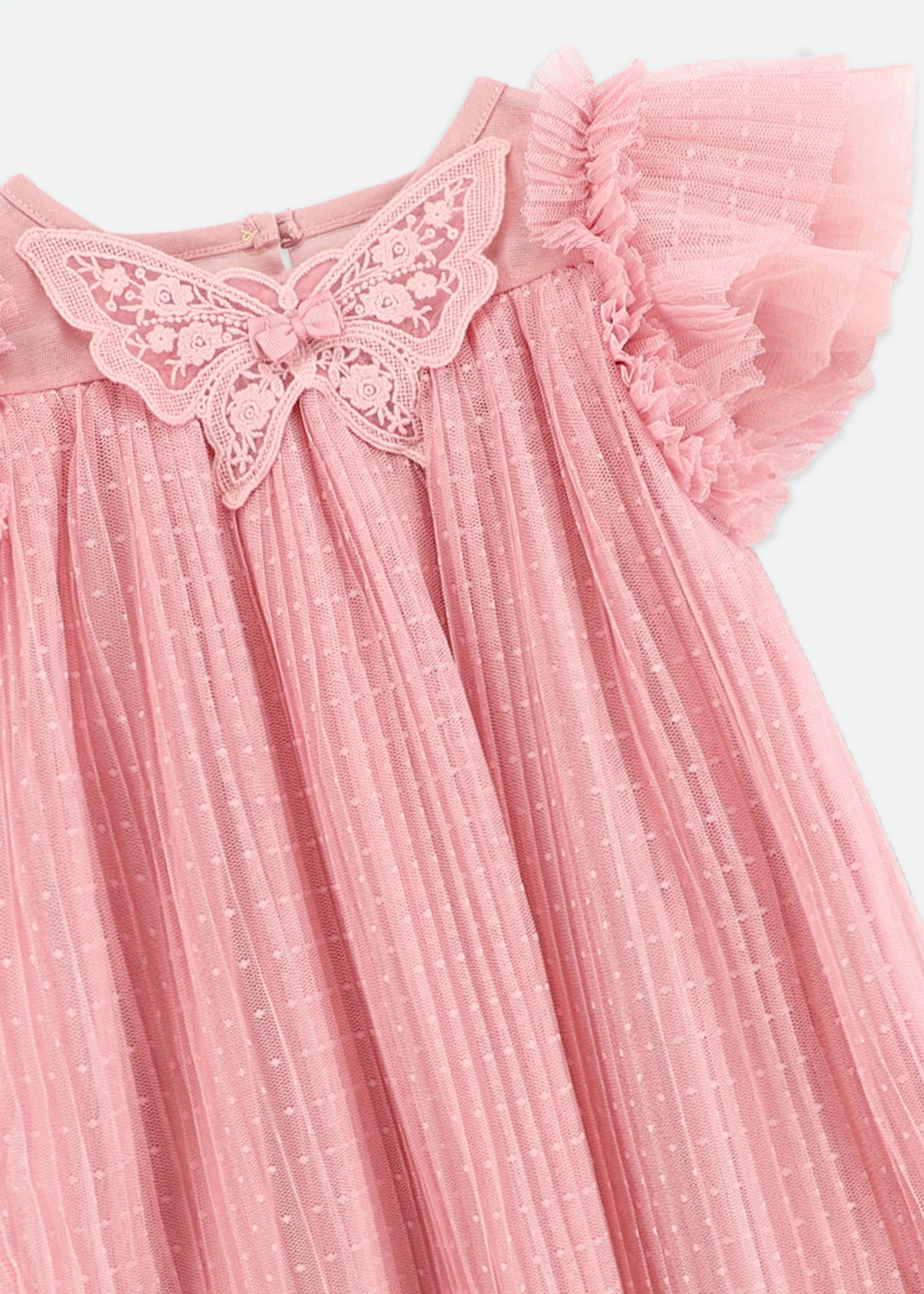Cho Baby Butterfly Dress Tea Rose - Image 5