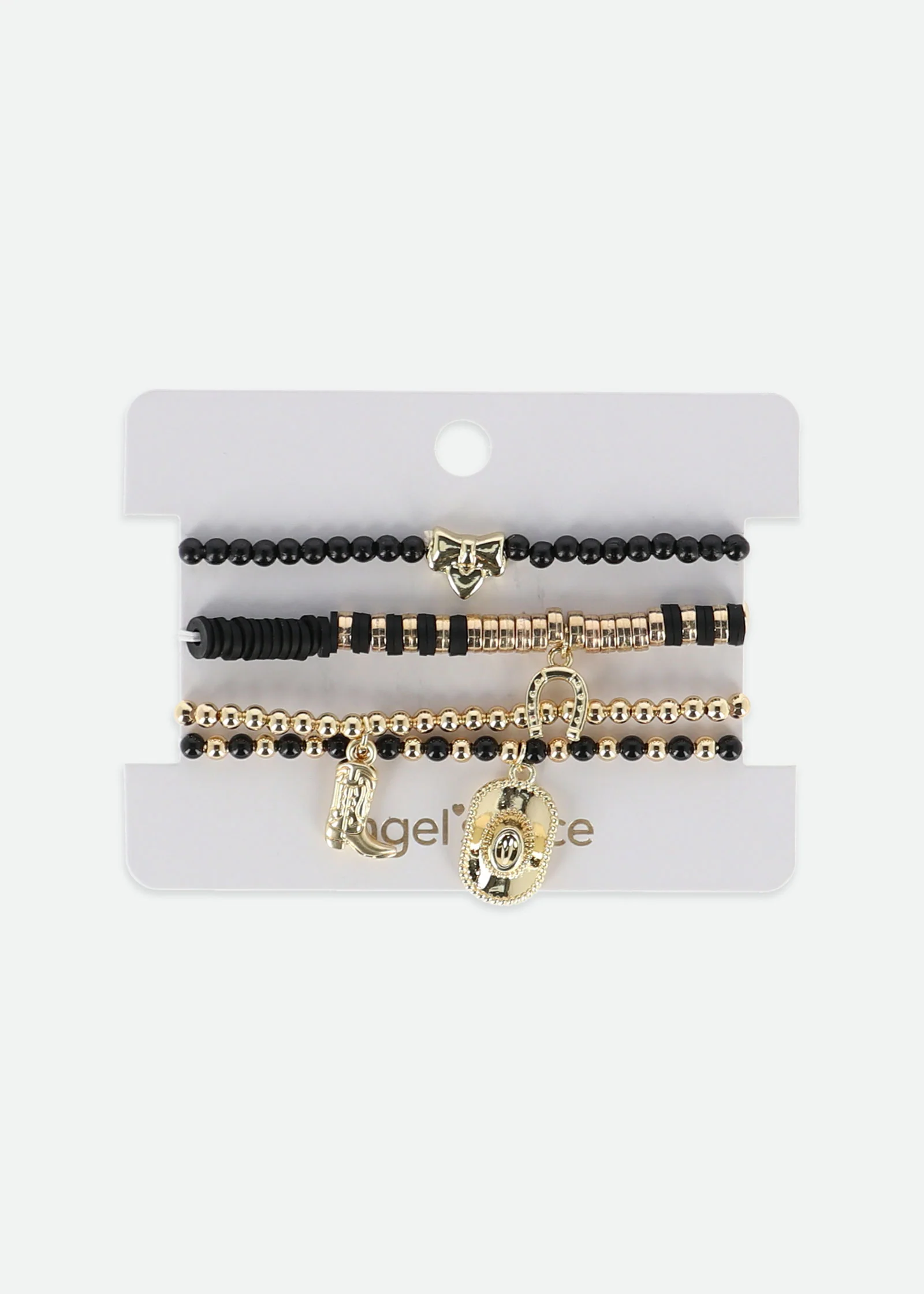 Cowgirl Bracelet Set Black - Image 3