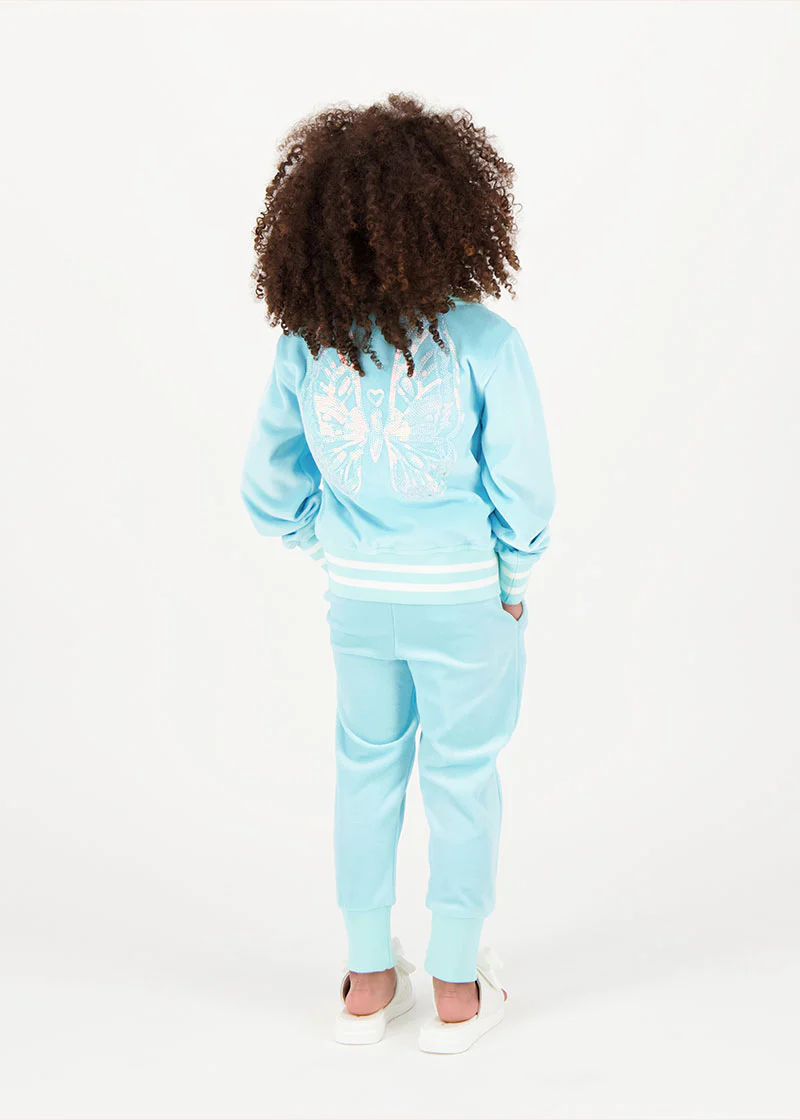 Dancer Velour Tracksuit Aqua - Image 4