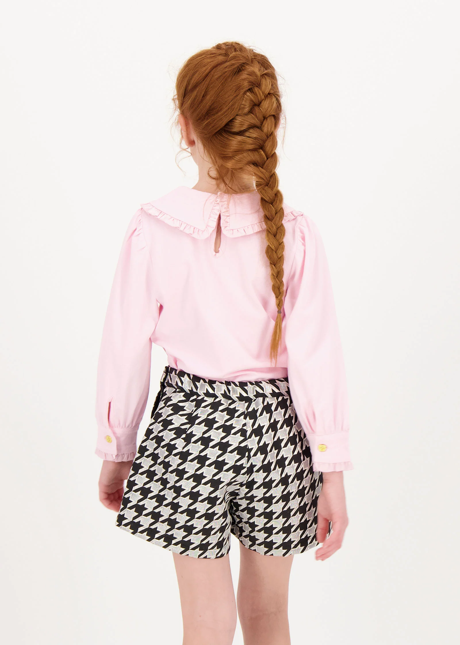 Della Frill Collared Top Fairy Pink - Image 5