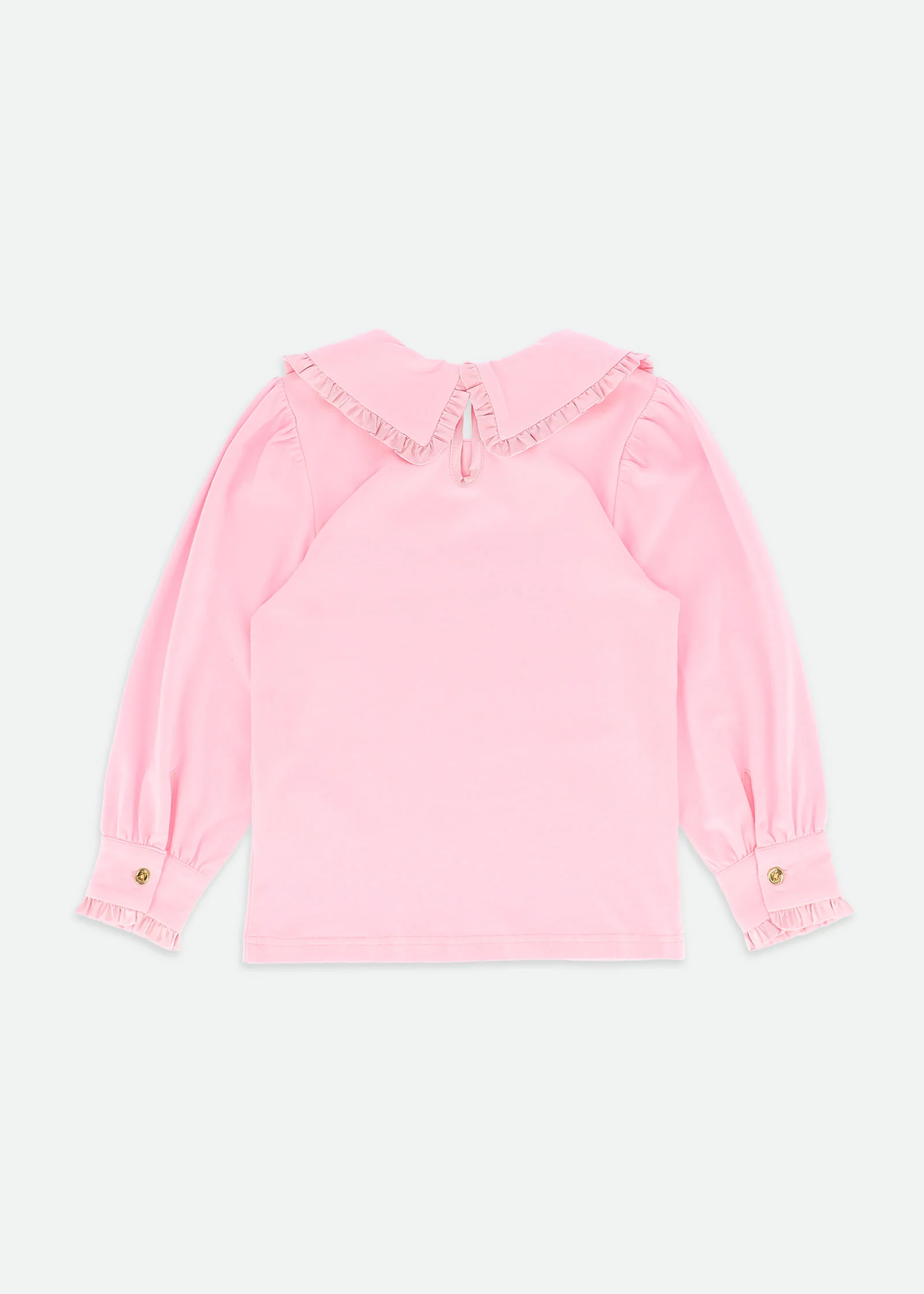 Della Frill Collared Top Fairy Pink - Image 6