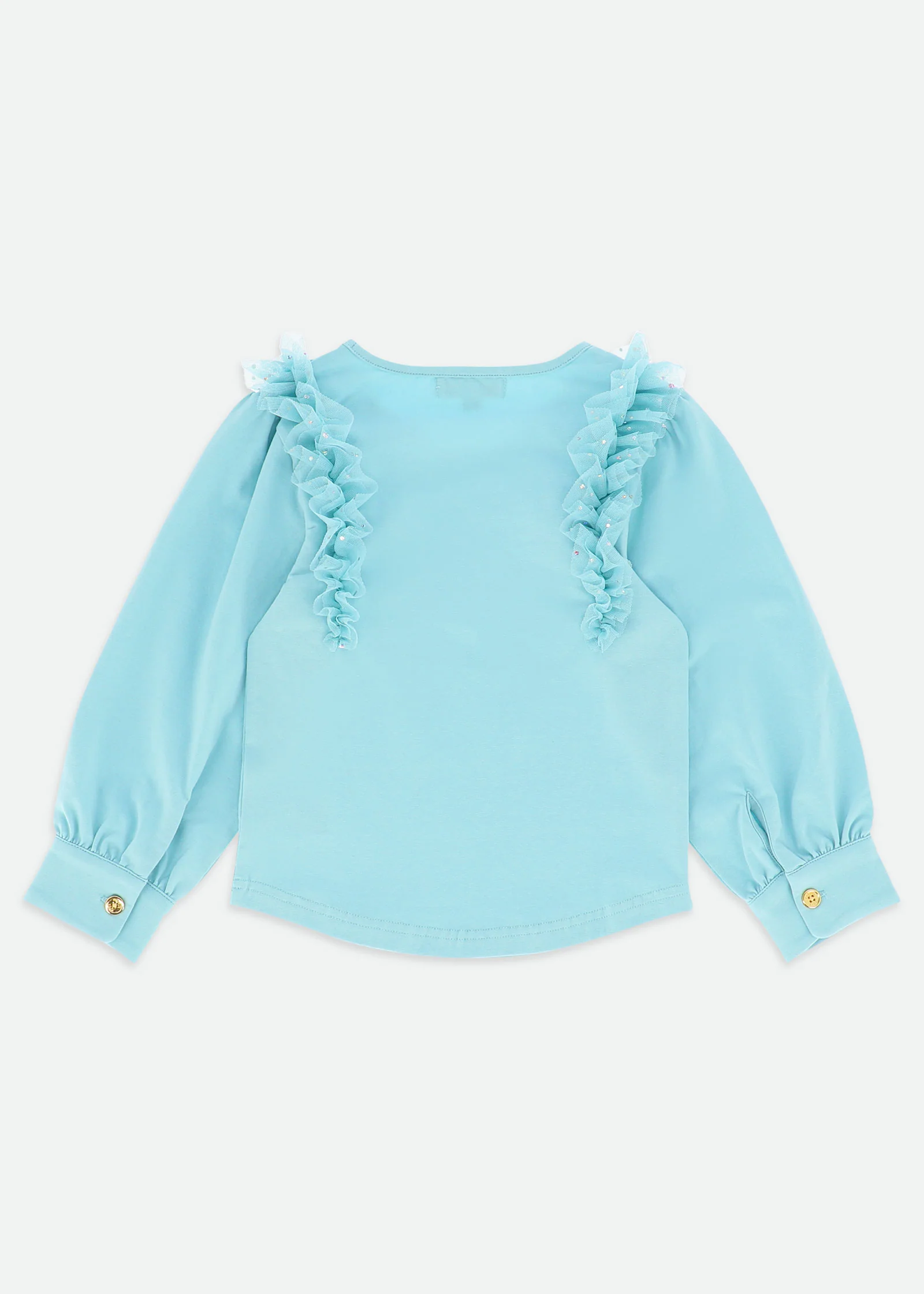 Desdemona Tulle Top Porcelain Blue - Image 5