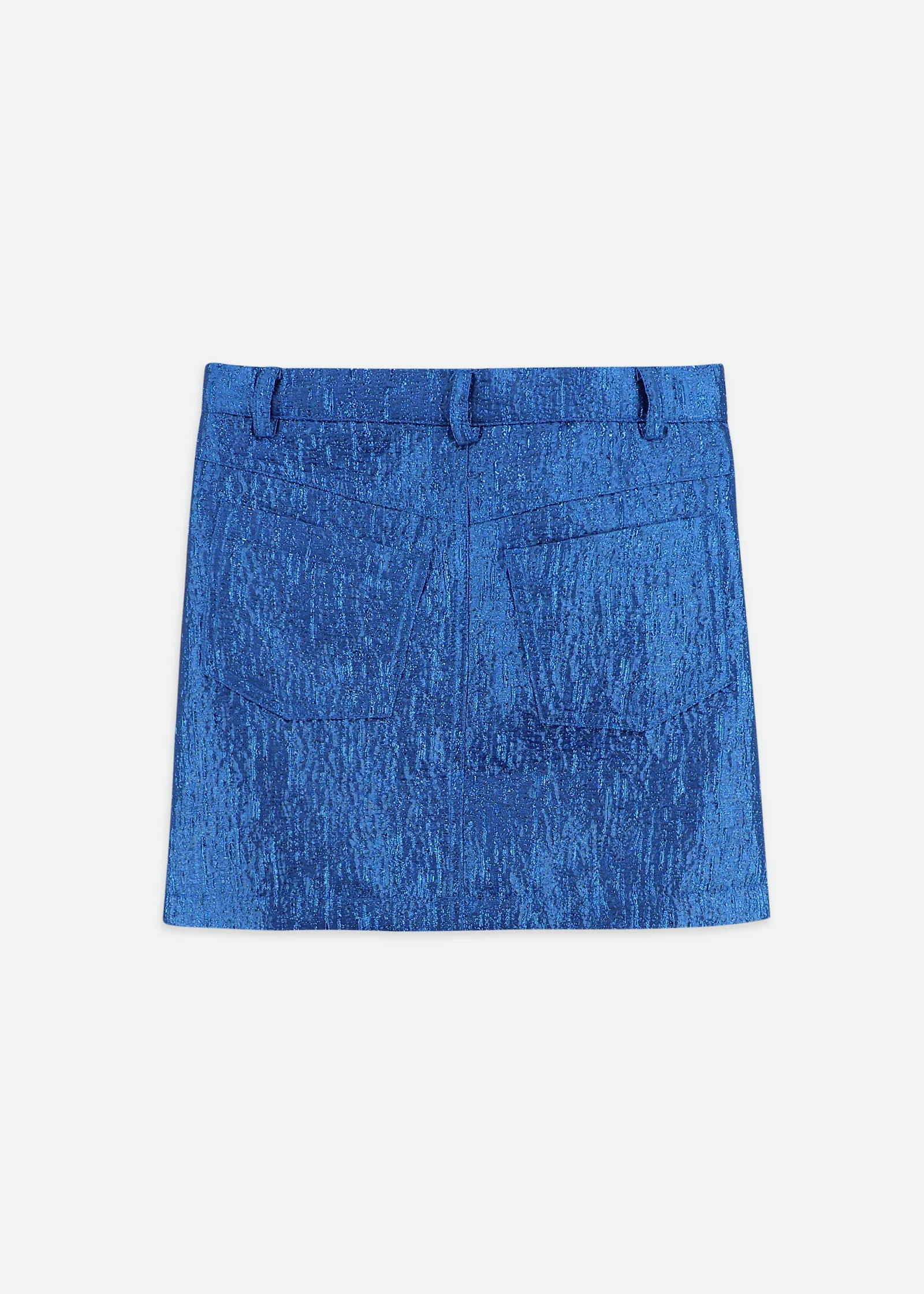 Diana Metallic Skirt Electric Blue - Image 5