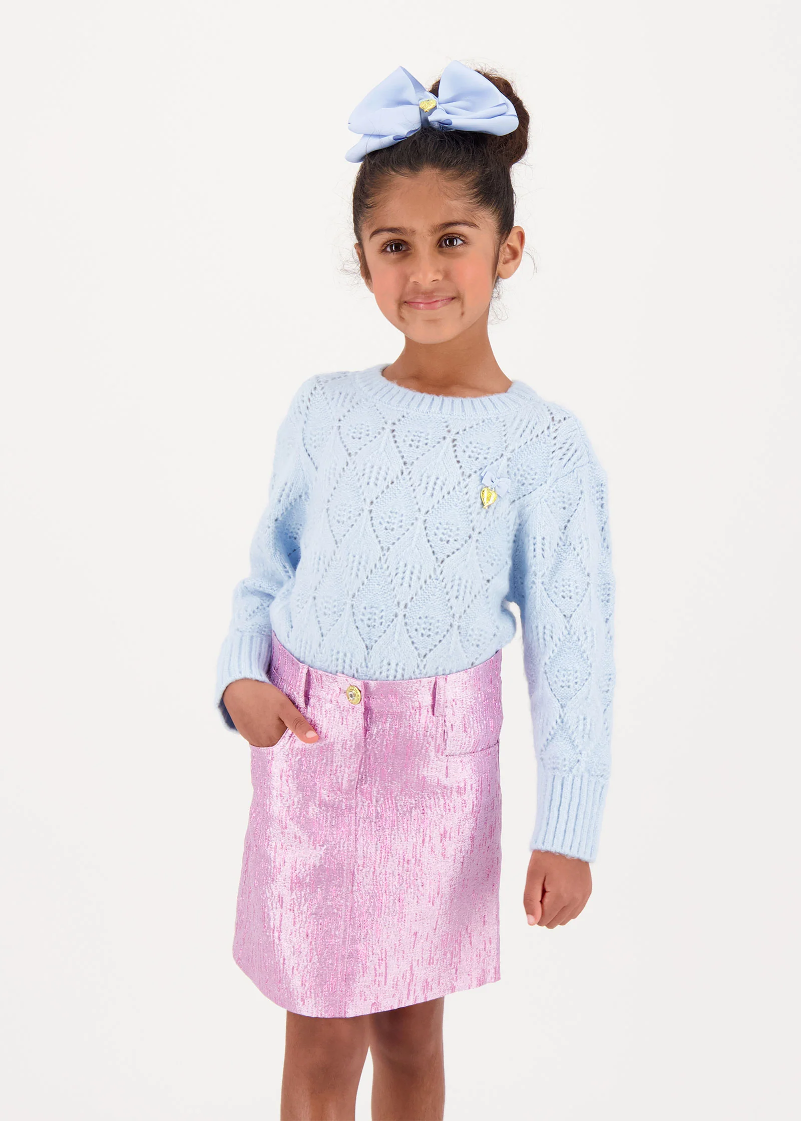 Diana Metallic Skirt Orchid Pink - Image 2