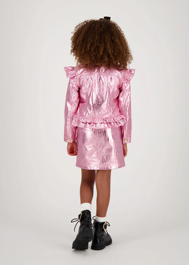 Diana Metallic Skirt Pink - Image 3