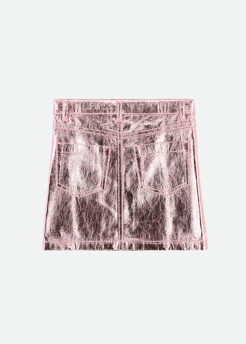 Diana Metallic Skirt Pink - Image 5