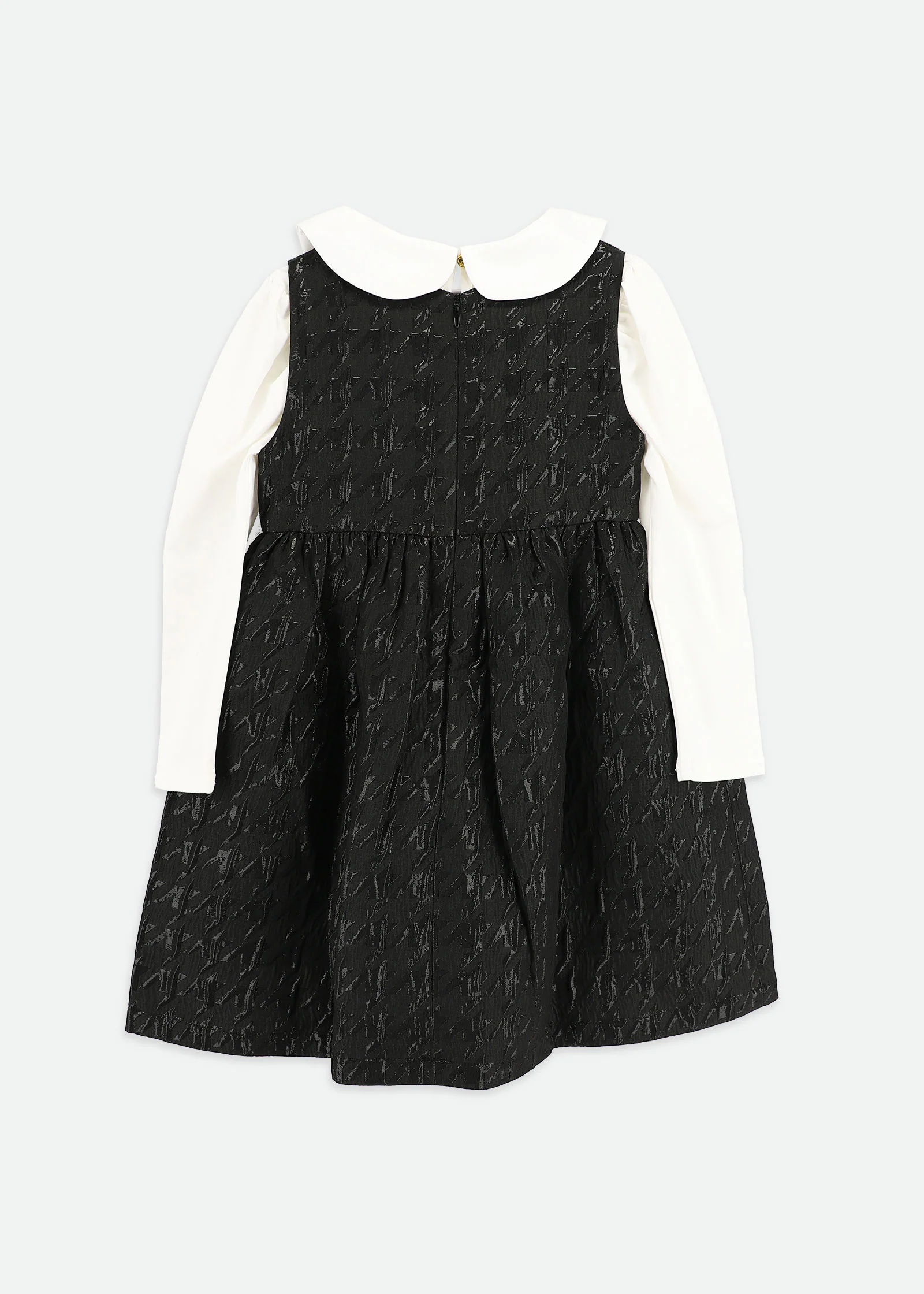 Ellis Jacquard Dress & Top Set Black - Image 5