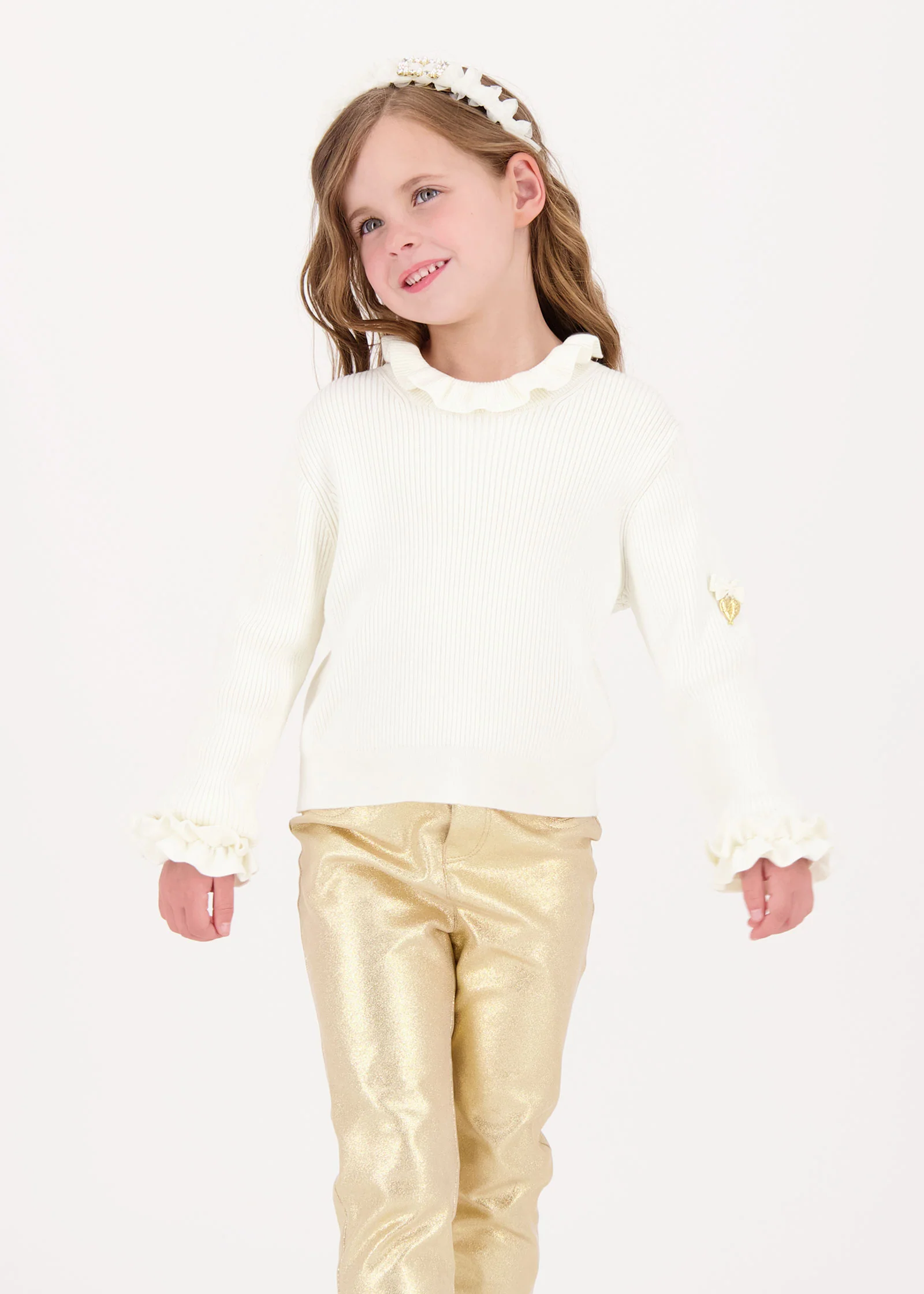 Elma Ribbed Jumper Vanilla - Image 3