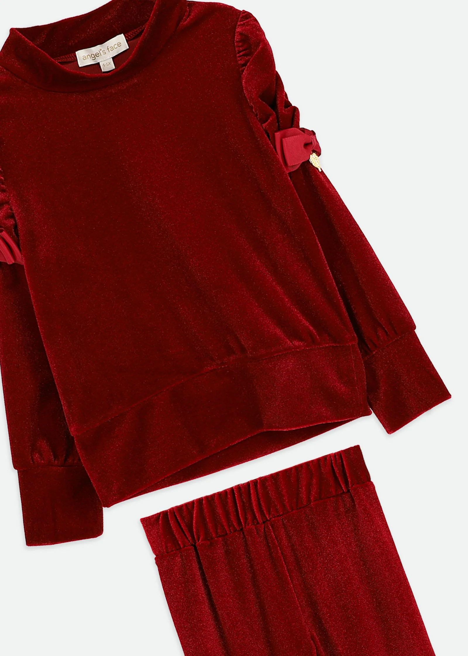 Finella Velveteen Top & Legging Set Port - Image 5