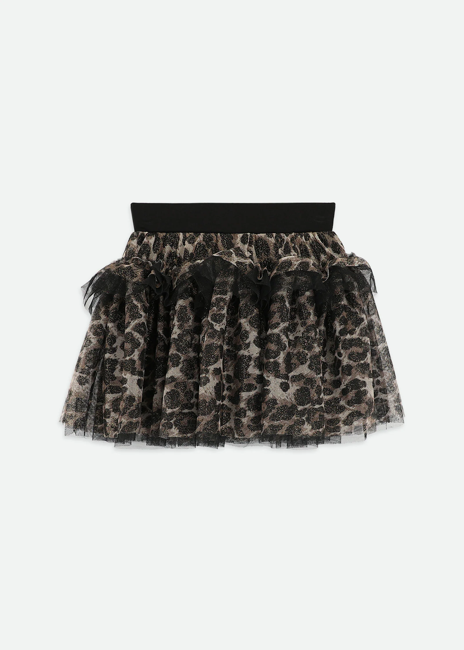 Georgian Leopard Skirt Black - Image 4