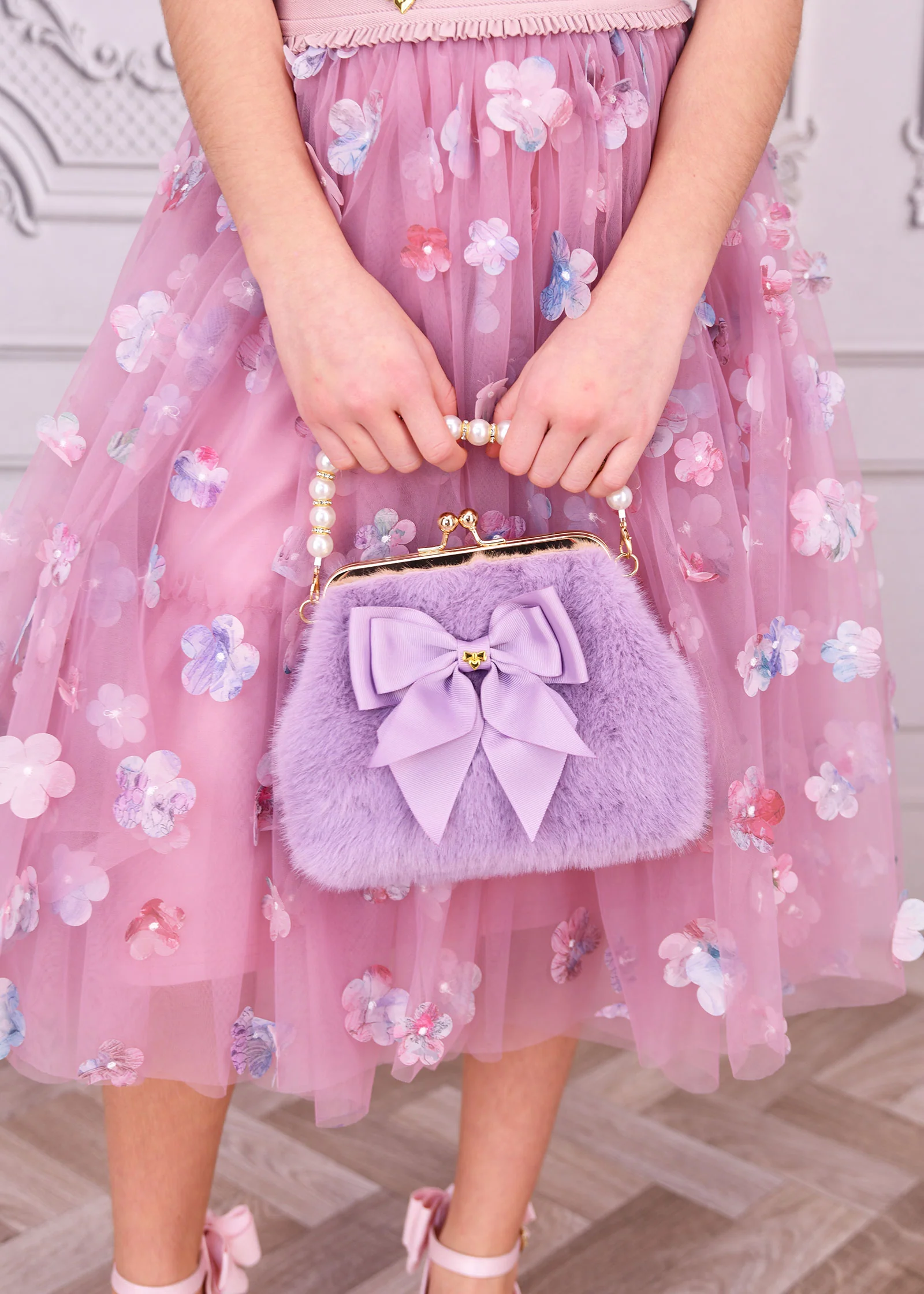 Hope Fur Bag Lilac - Image 2