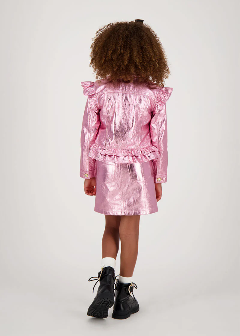 Indigo Metallic Jacket Pink - Image 3