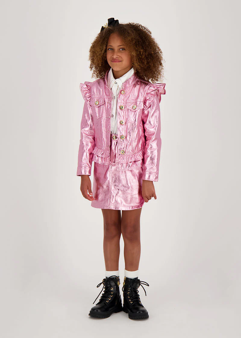 Indigo Metallic Jacket Pink - Image 4