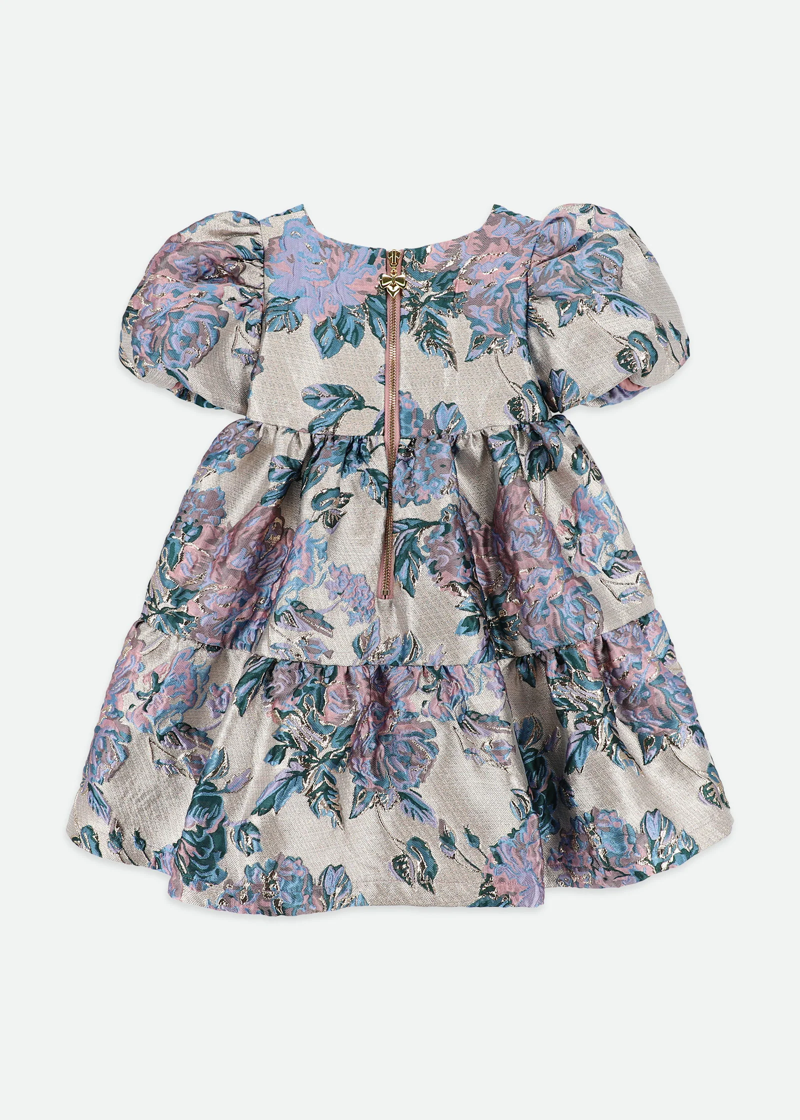 Jordan Flower Jacquard Dress Lilac Rose - Image 5