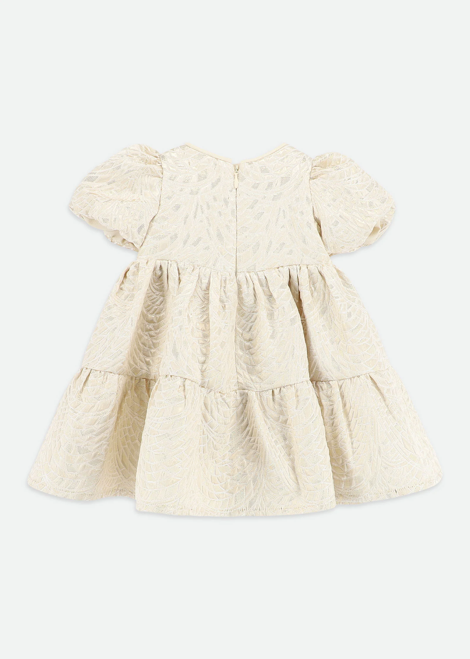 Jordan Baby Jacquard Dress Gold - Image 5