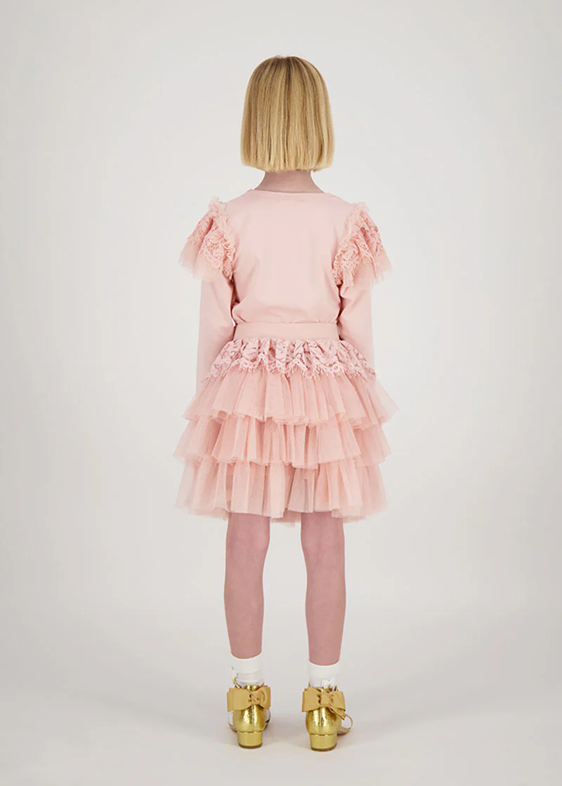 Kamma Lace Trim Skirt Blush - Image 4