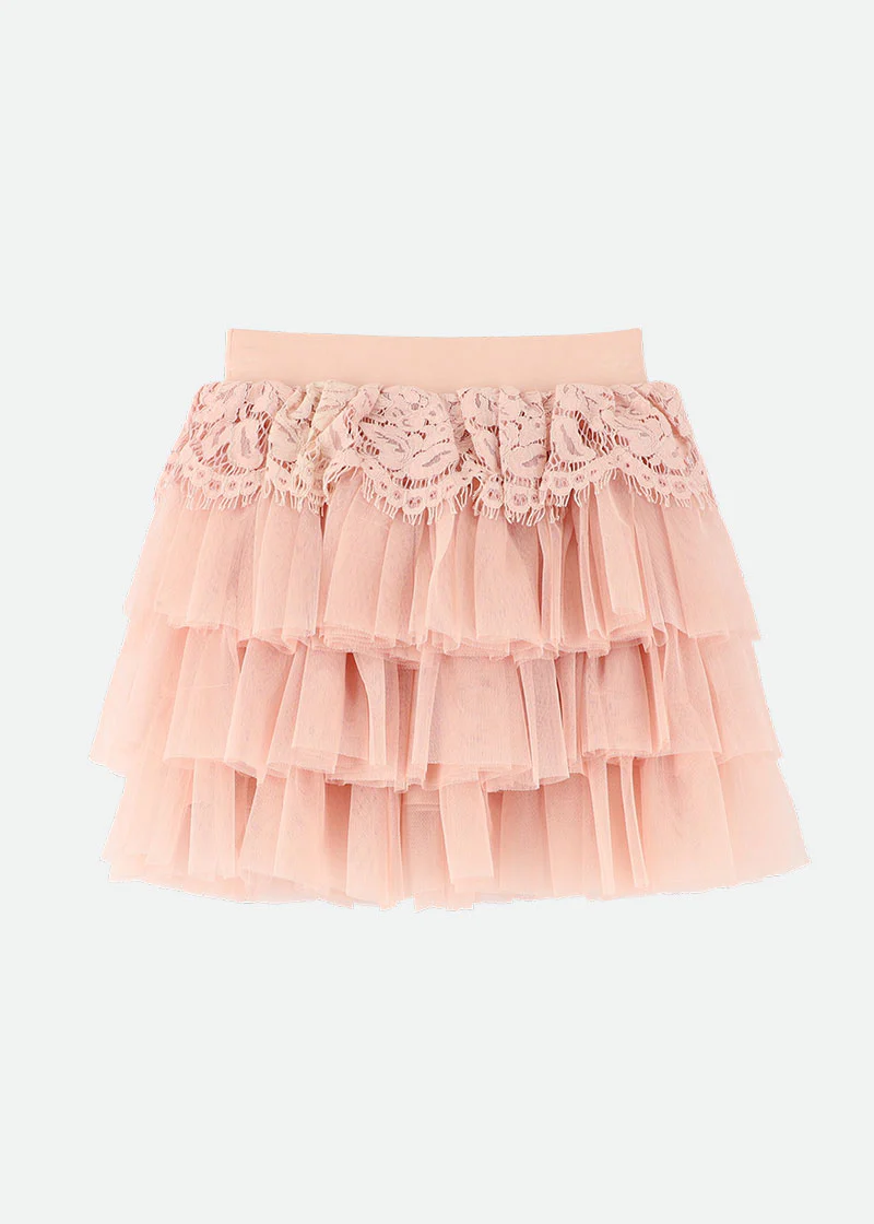 Kamma Lace Trim Skirt Blush - Image 5