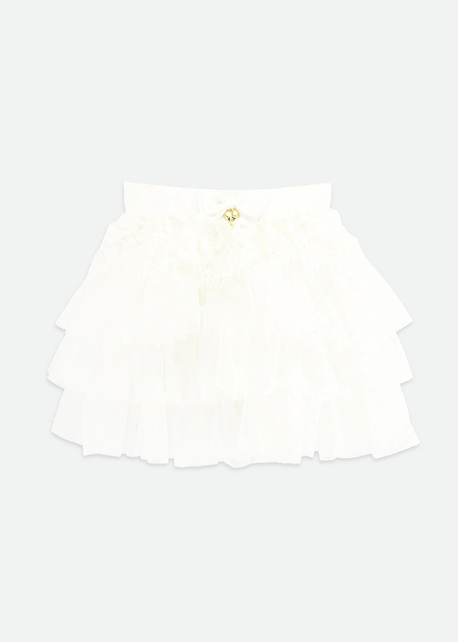 Kamma Lace Trim Skirt Snowdrop