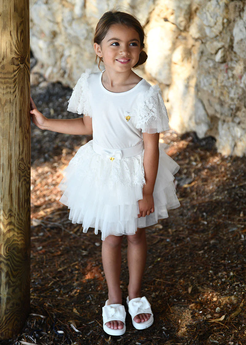 Kamma Lace Trim Skirt Snowdrop - Image 2