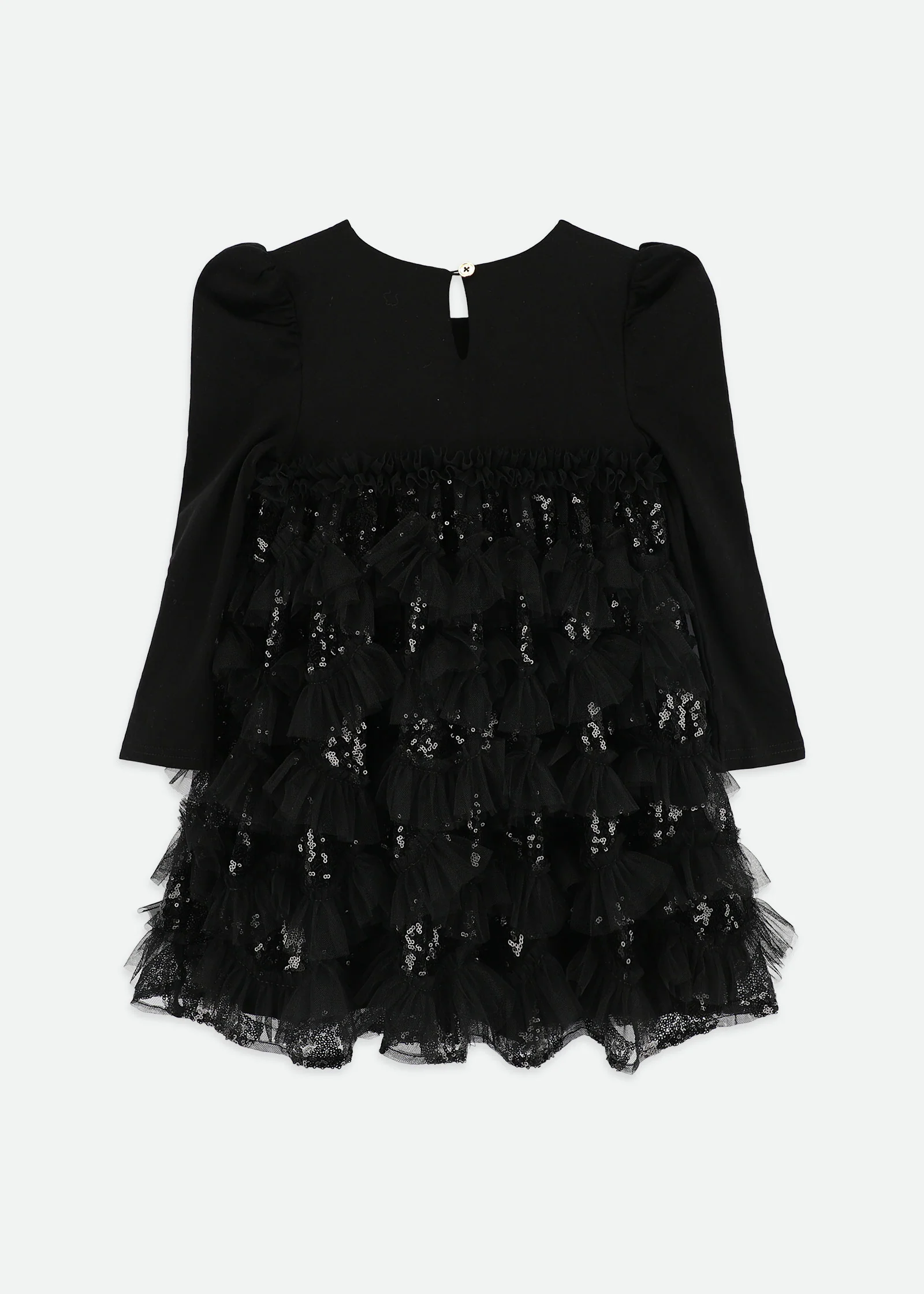 Lively Sequin Tulle Dress Black - Image 7