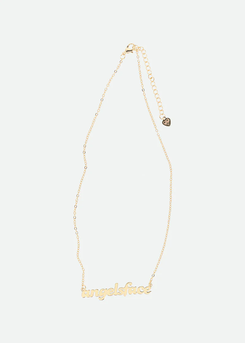 Logo Necklace Gold