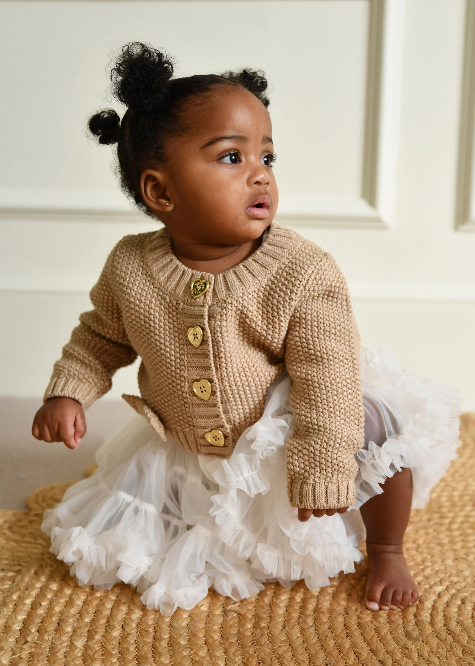Mckay Baby Cardigan Sand - Image 3