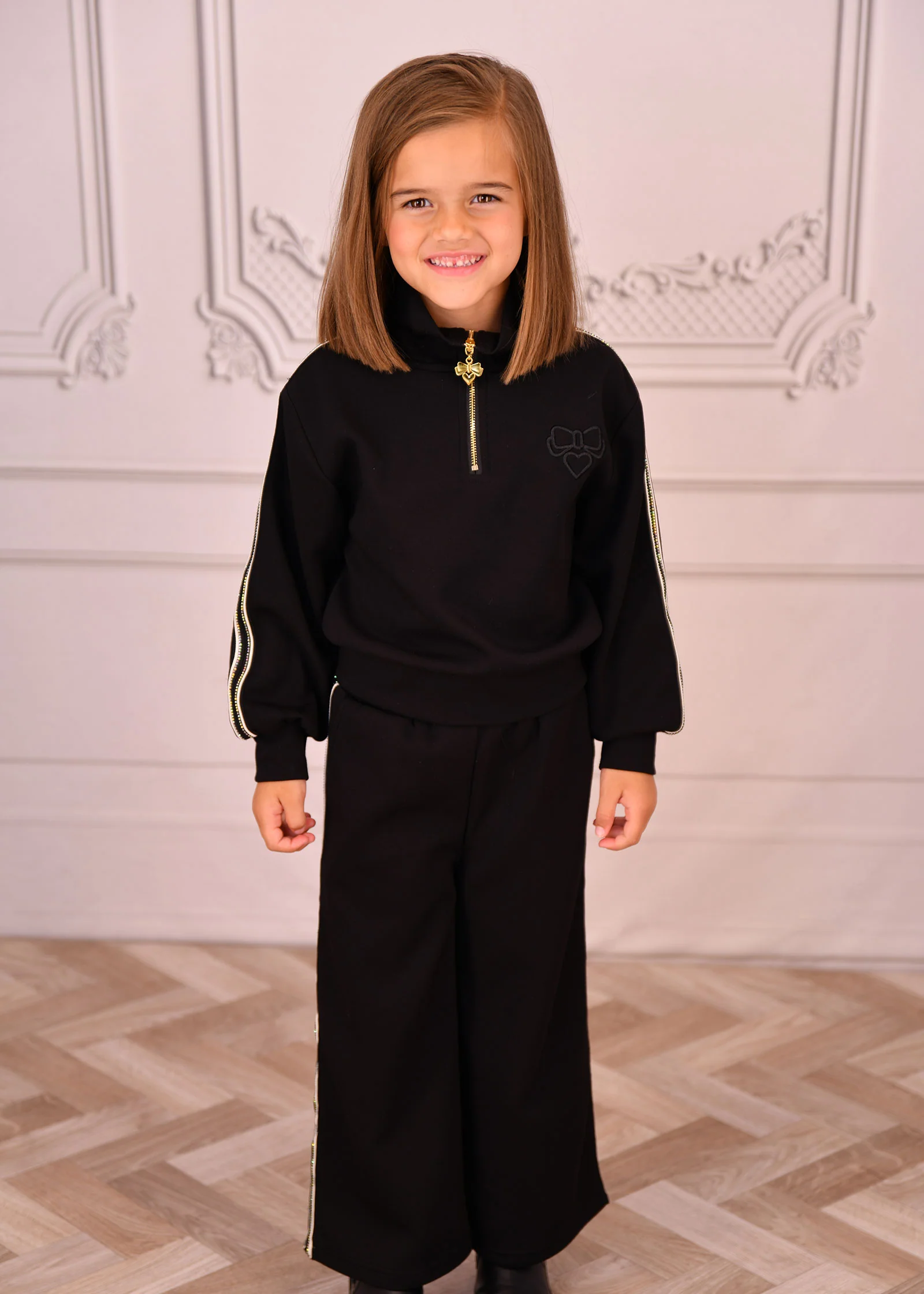 Molly Half Zip and Jogger Set Black - Image 5