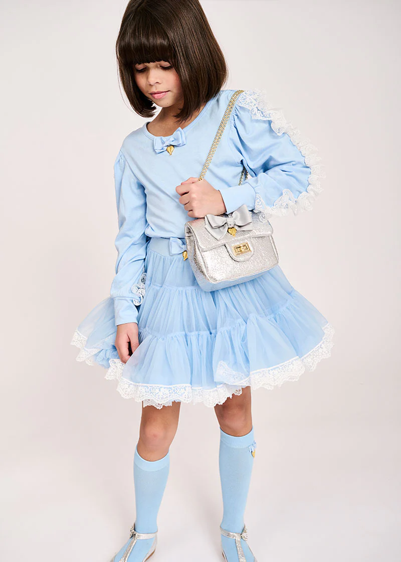 Myla L/S Top Blue - Image 4