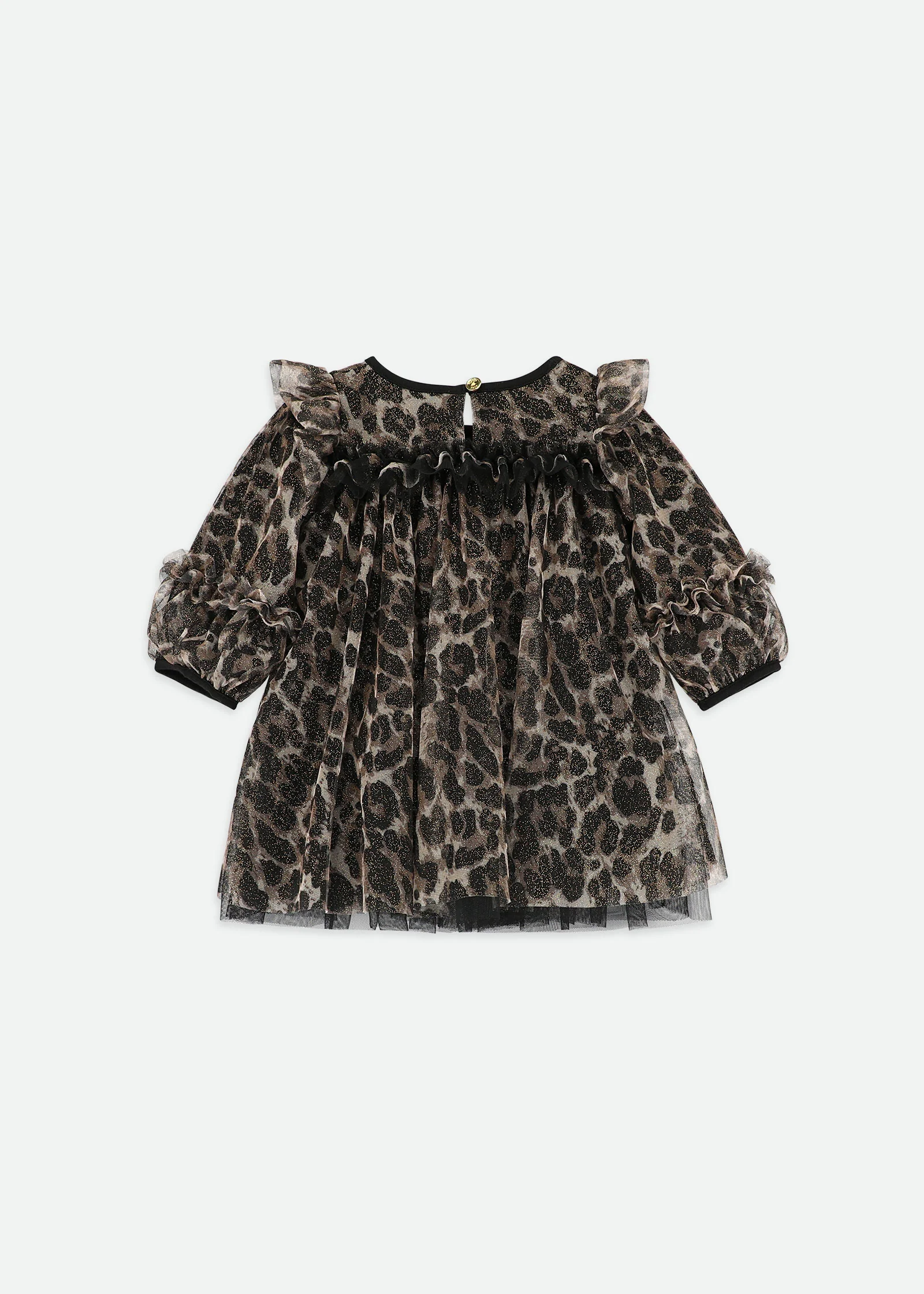 Nadiya Baby Leopard Dress Black - Image 4