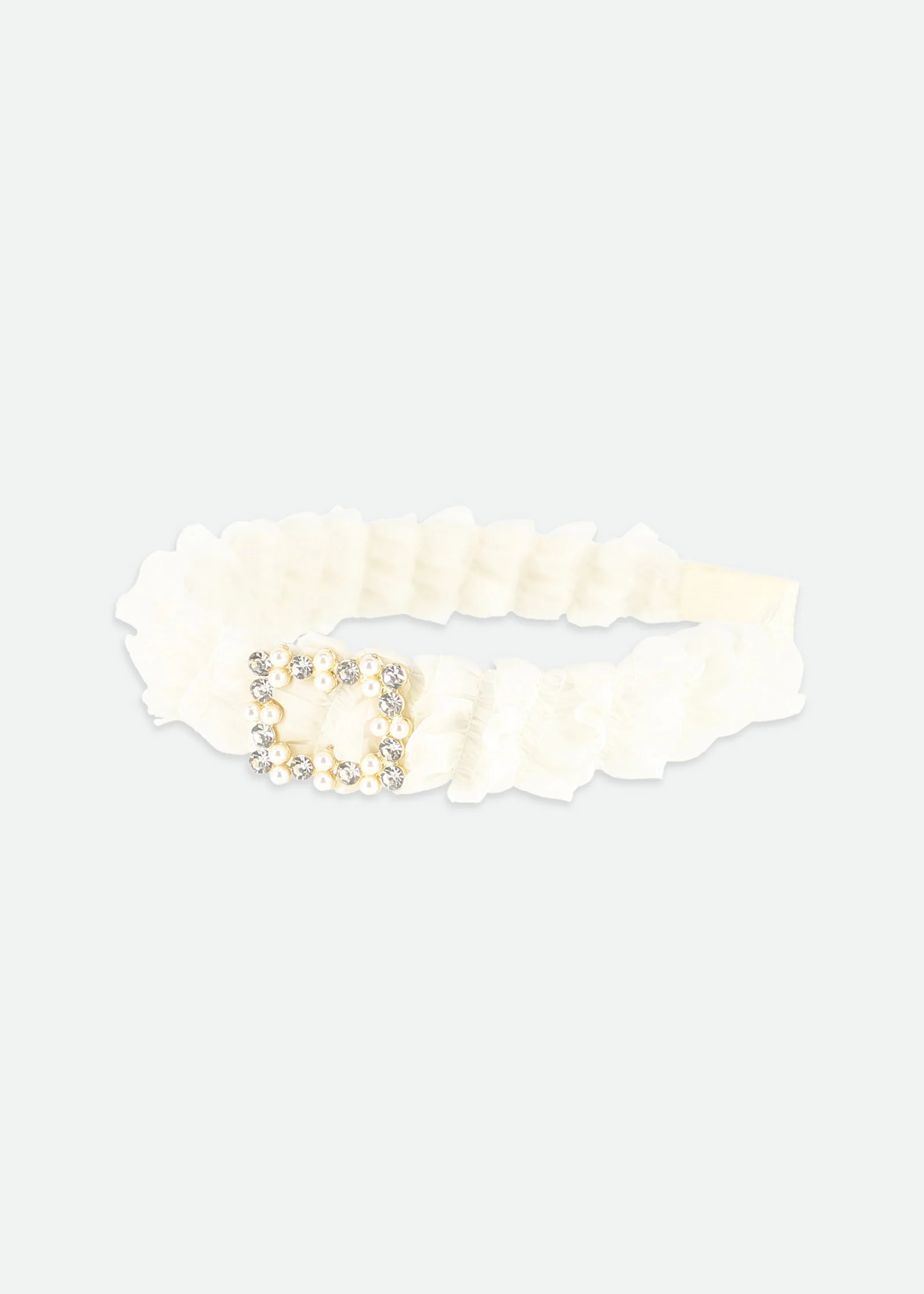 Rae Ruffle Aliceband Vanilla - Image 5
