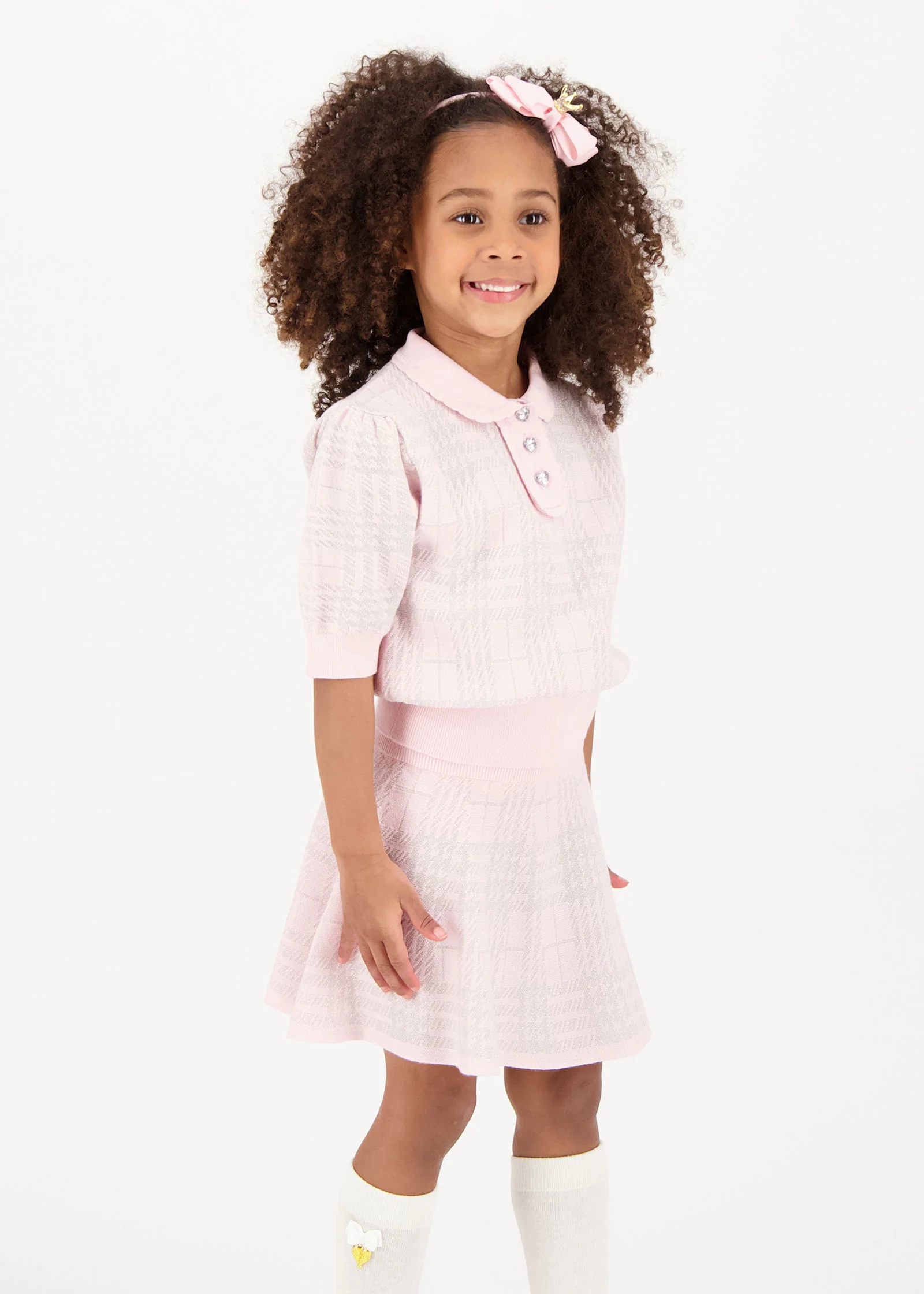 Rosina Knitted Co-ord Fairy Pink - Image 3
