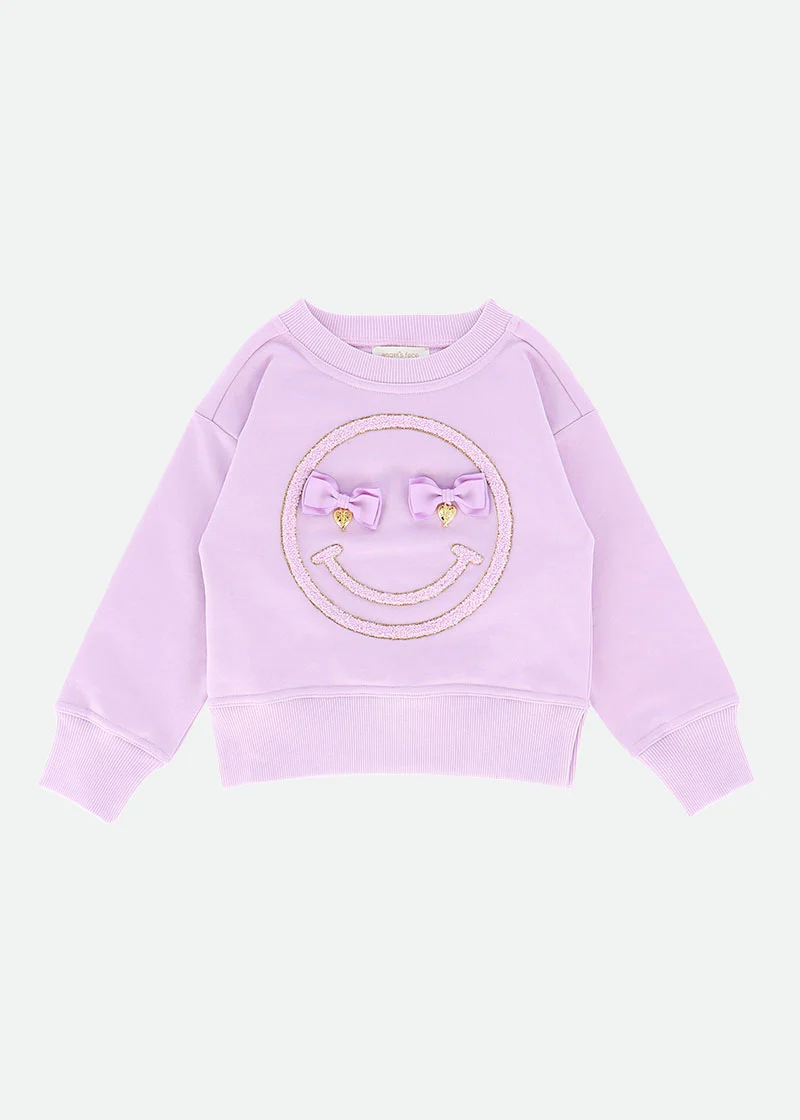 Smile Sweatshirt Lilac