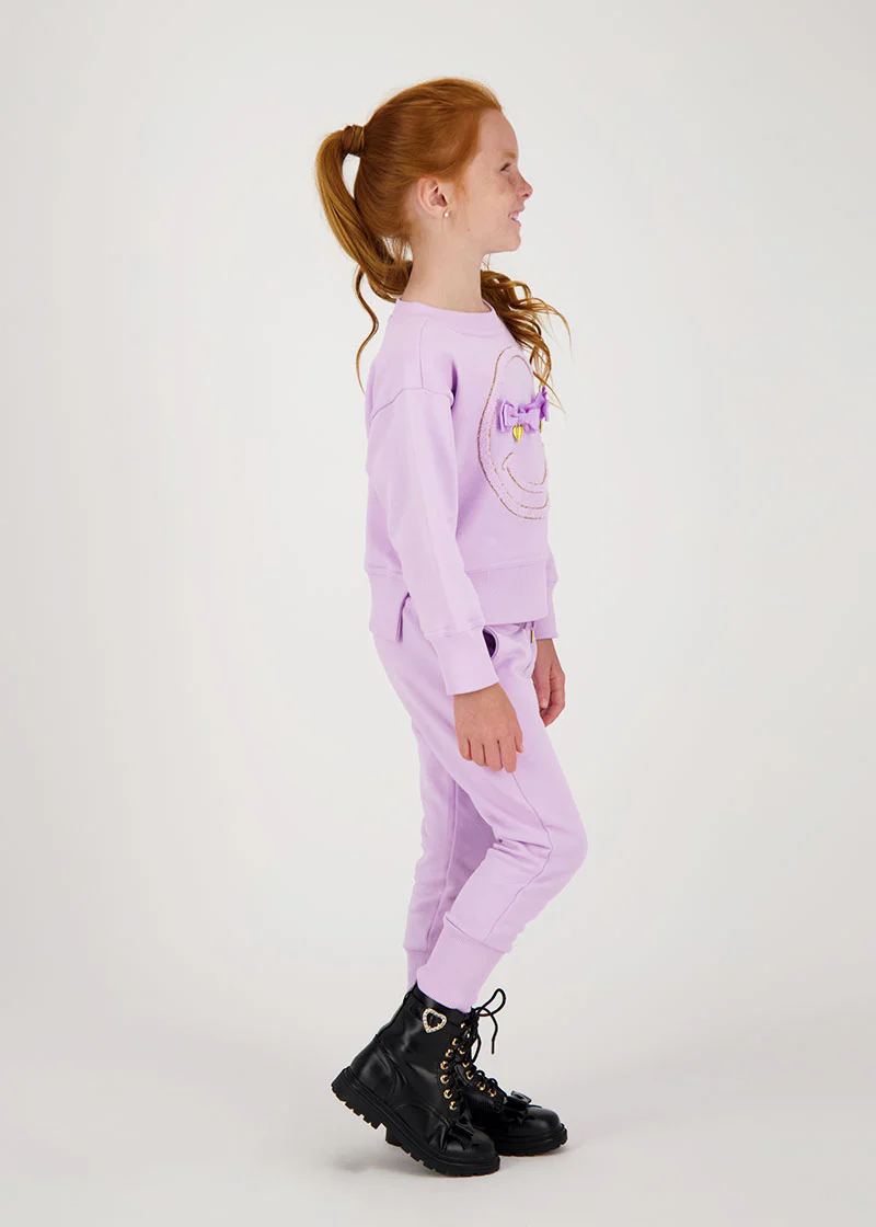 Smile Sweatshirt Lilac - Image 3