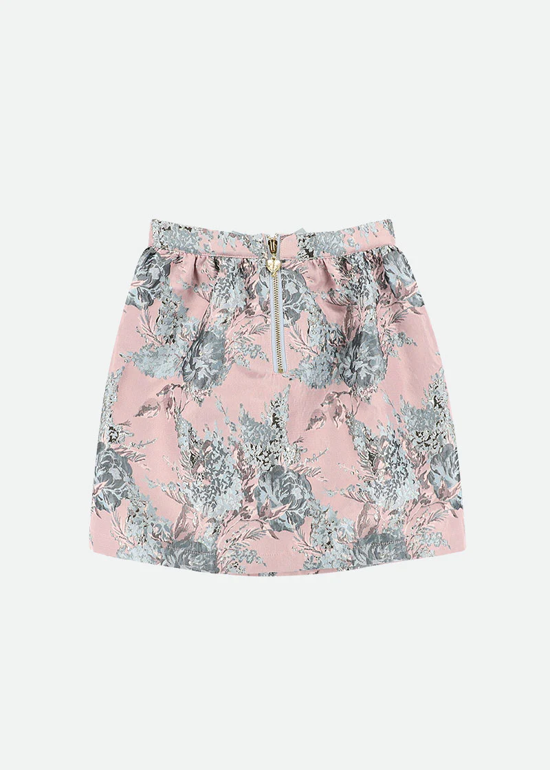 Sybil Jacquard Skirt Tea Rose - Image 5