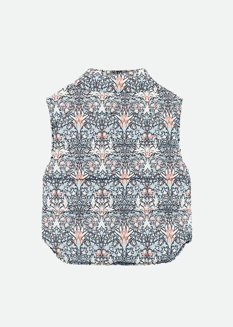 Tabatha Printed Gilet Navy - Image 5