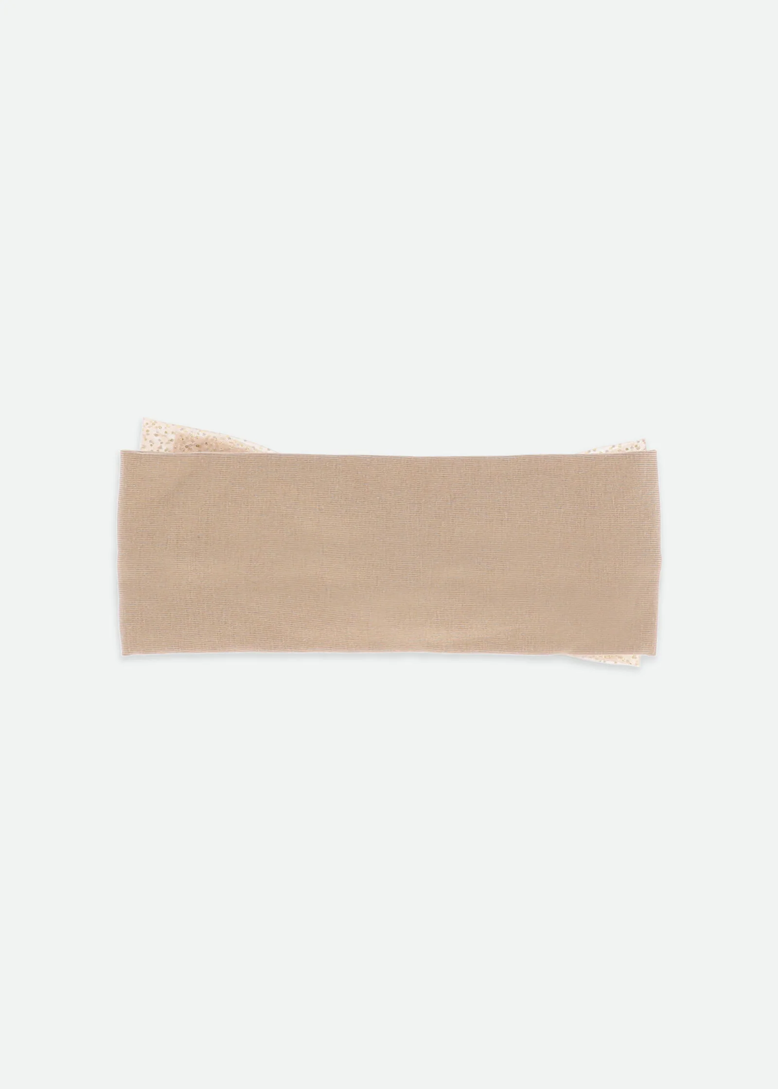 Tiff Sparkle Tulle Baby Headband Sand - Image 3