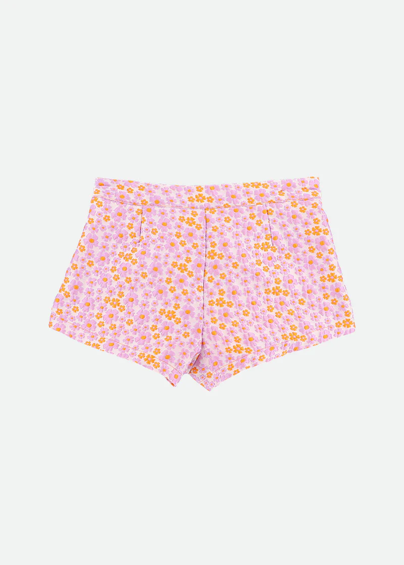 Vanessa Flower Shorts Lilac - Image 4